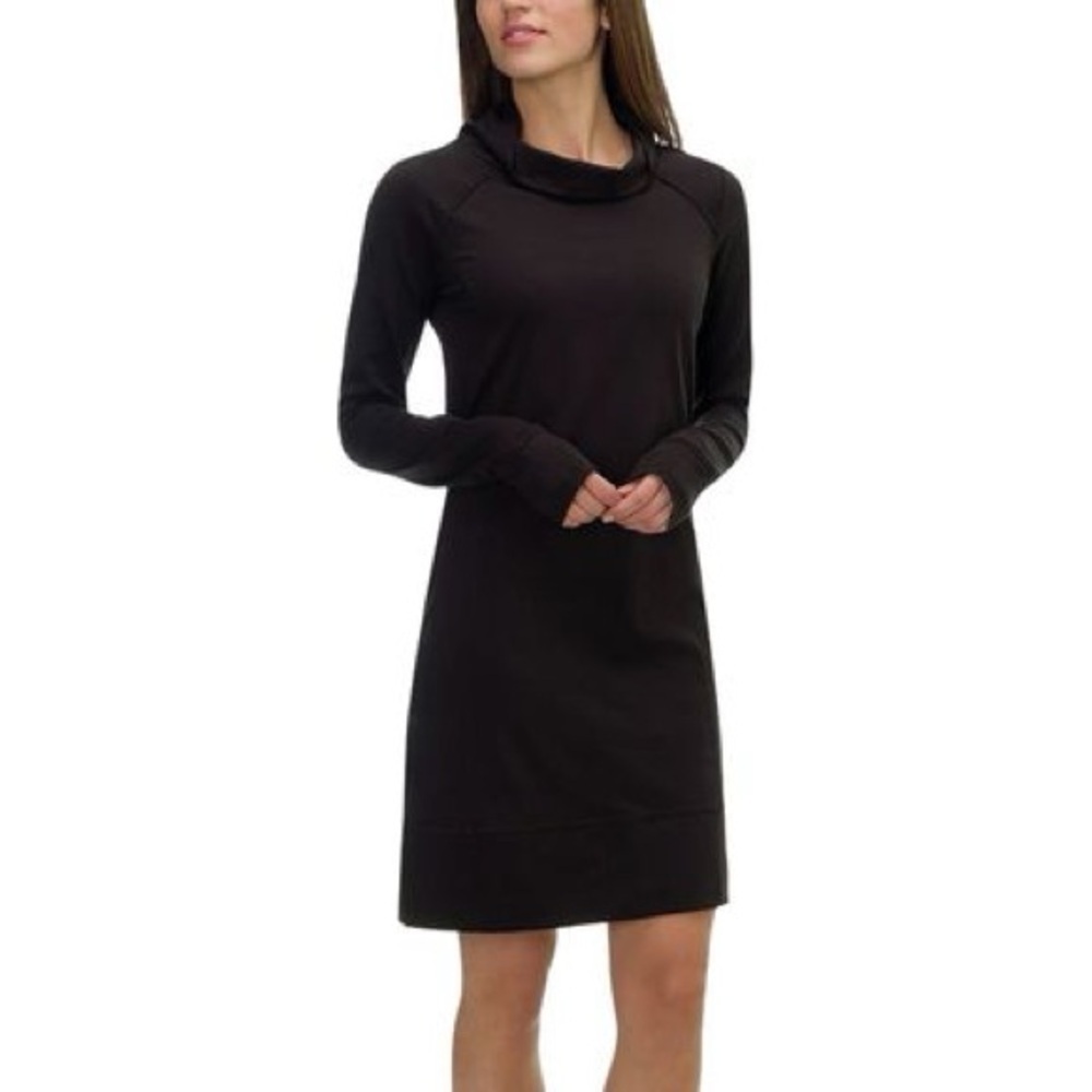 Toad&Co Aurora Long Sleeve Organic Cotton Slouch Neck Dress